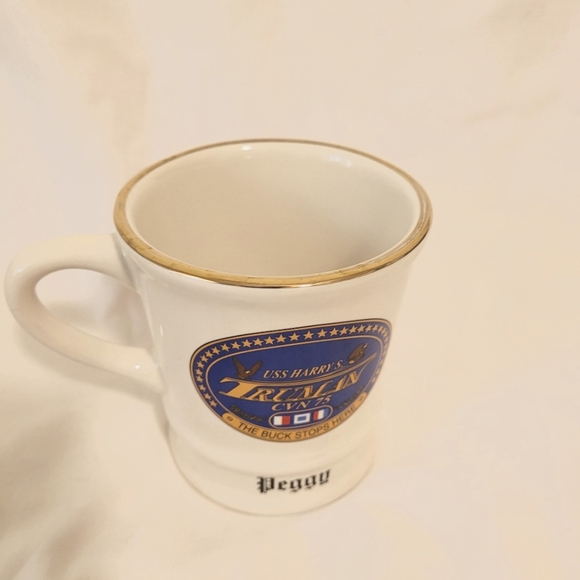 Vintage USS Truman CVN 75 Navy Mug with "Peggy’s" Name On it. - Picture 1 of 5